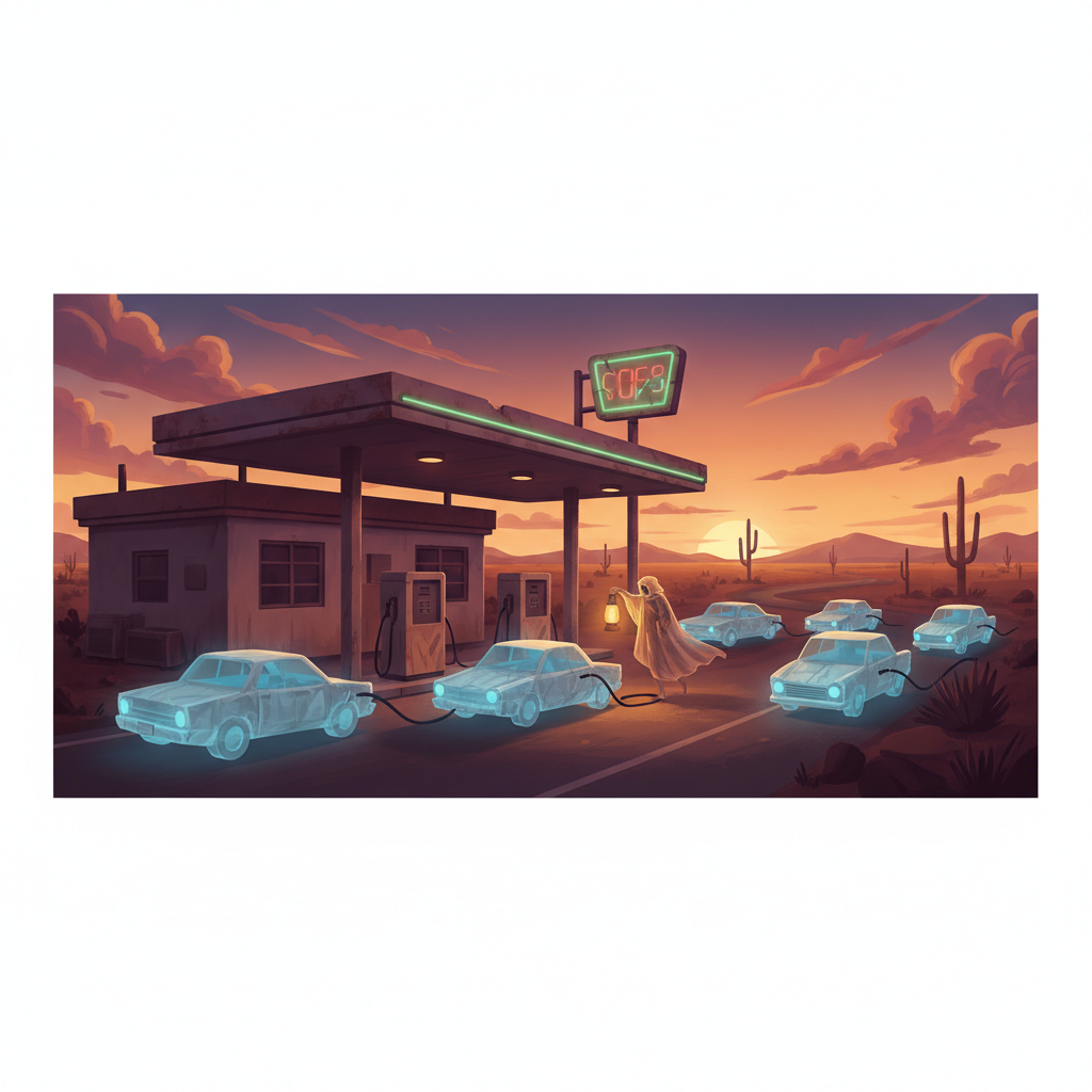 盘点5个恐怖的加油站闹鬼视频大全，揭秘纸车加油的离奇真相