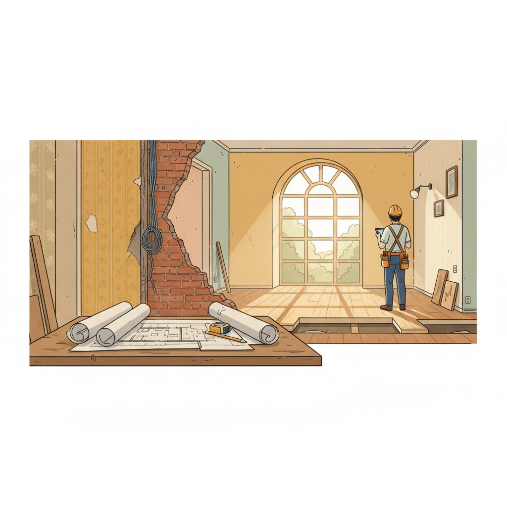 老房装修开工有什么讲究?掌握这5个关键细节避开装修重重陷阱 - 家居装修封面图