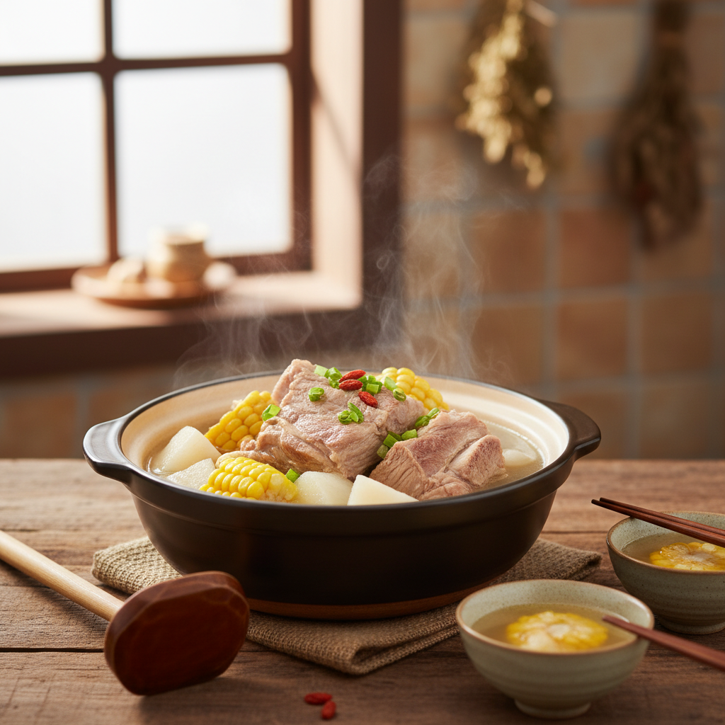 排骨汤怎么炖最好喝?从经典山药到高分玉米配方的全攻略 - 美食菜谱封面图