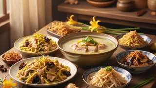 黄花菜的多样做法：从家常小炒到姜汁猪肚药膳 - 美食菜谱封面图